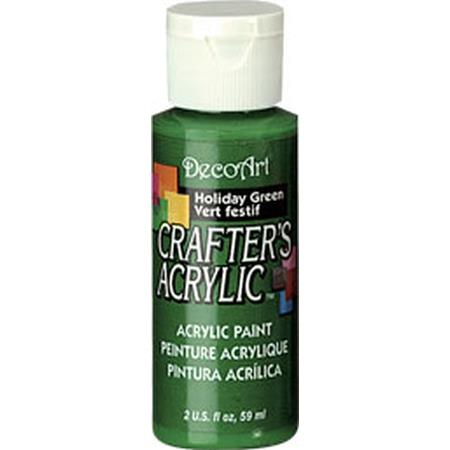 DecoArt Holiday Green Crafters Acrylic  2oz