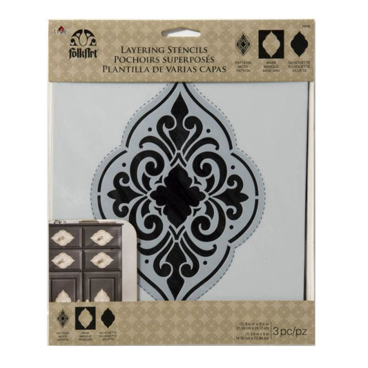 Medallion Stencil FolkArt Home DÃƒâ€ÃƒÂ¸ÃŽÂ©cor