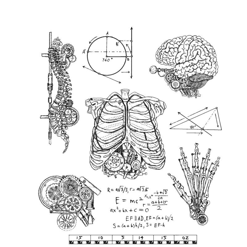 Tim Holtz - WEIRD SCIENCE Cling Stamps