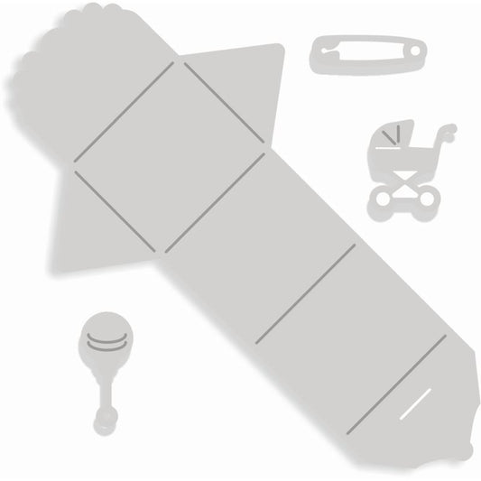 SCC Baby Love Mini Notes Sweet Dixie Cutting Die