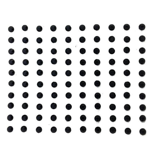 Black 100 Extra Large Diamond Studs Sold in single strips