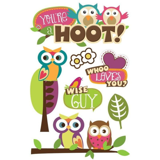 Paper House Productions - You're a Hoot - 3D Stickers