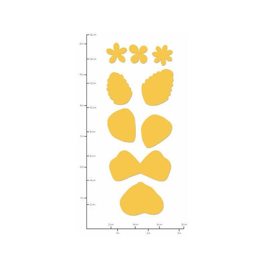 Decorative Die Pansy Flowers