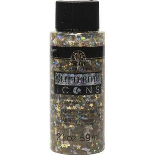 STARS & MOONS FOLKART GLITTERIFIC ICONS - 2OZ