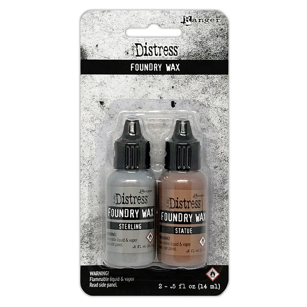 Tim Holtz Distress Foundry Wax Kit - Sterling/Statue