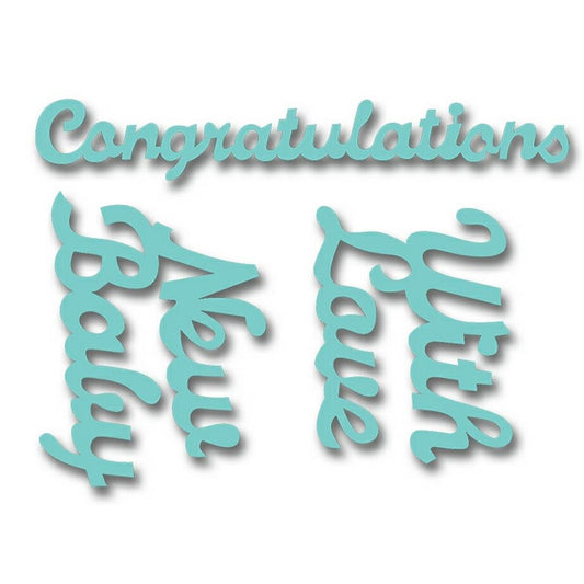 Congratulations Sweet Dixie Cutting Die
