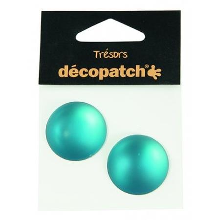 Pack of 2 gems, 3cm  Blue