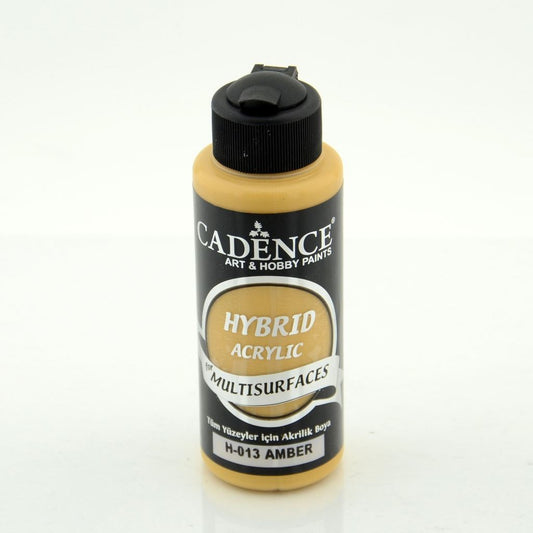 Amber 120 ml Hybrid Acrylic Paint For Multisurfaces