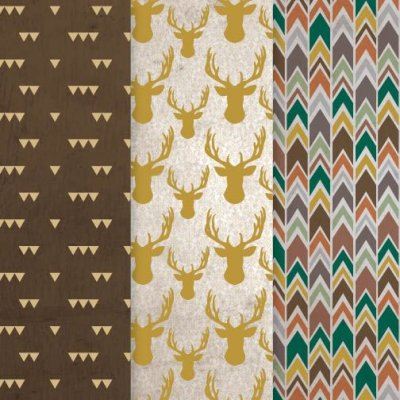 DecoArt Gold Stag Decoupage Paper