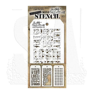 Tim Holtz - Mini Stencil Set 1