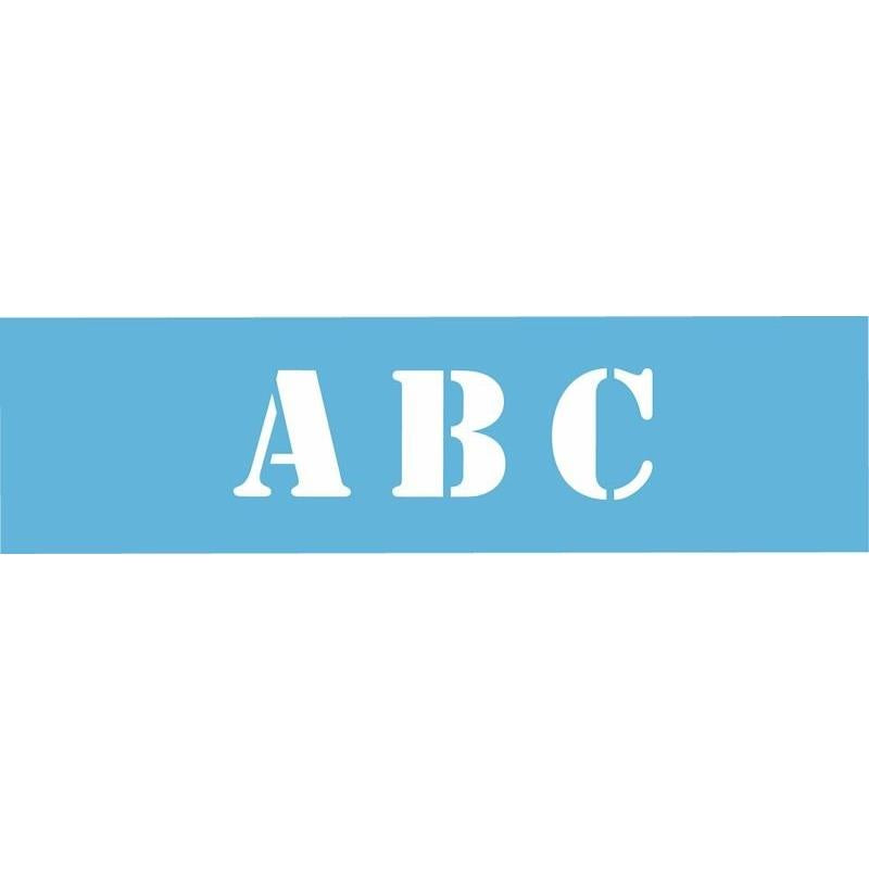 DecoArt 12.7cm Stencil Font Alphabet Boarder