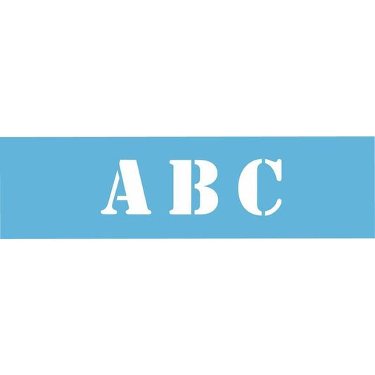 DecoArt 12.7cm Stencil Font Alphabet Boarder