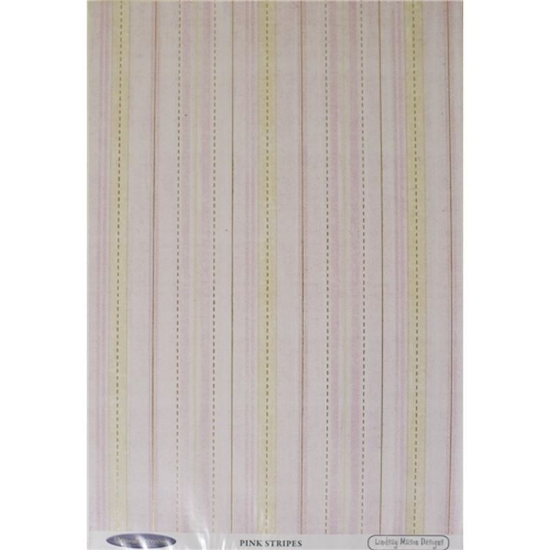 LM Pink Stripe Cardstock Sold in Pack of 10 Sheets