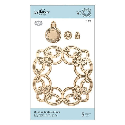 Charming Christmas Boughs Etched Dies