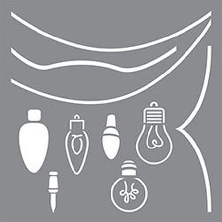 DecoArt String of Lights Stencil