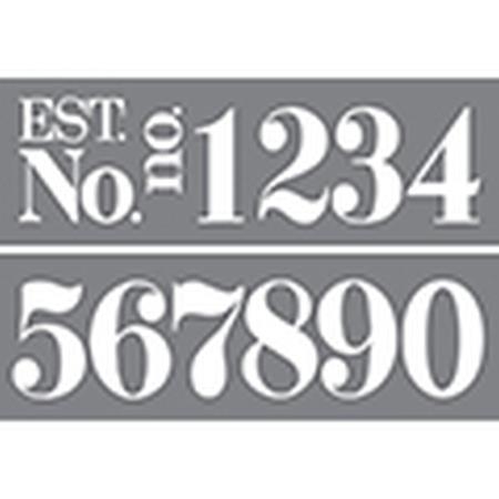 DecoArt Classic Numbers 6"x18" 2 pack stencil