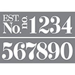DecoArt Classic Numbers 6"x18" 2 pack stencil