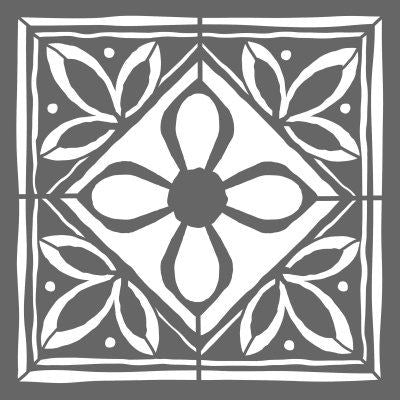 DecoArt Lotus Tile Stencil