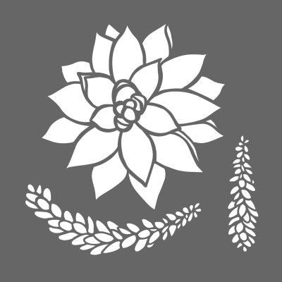 DecoArt Succulents Stencil Pack of 2