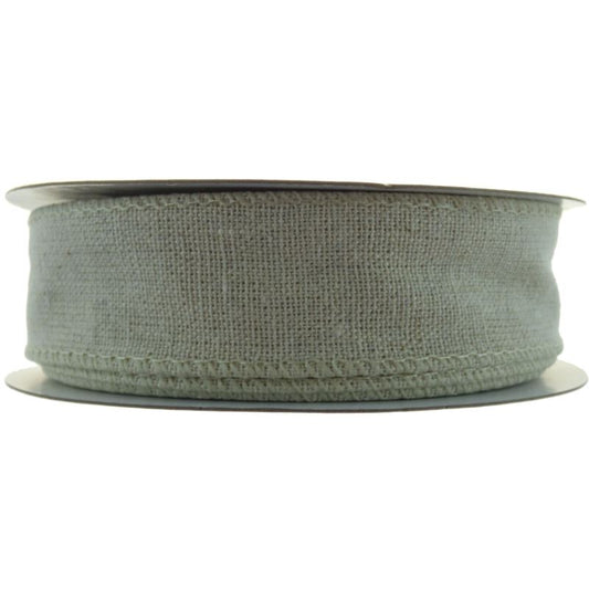 Wired Edge Organza Ribbon 32mm x 10m Natural No.02