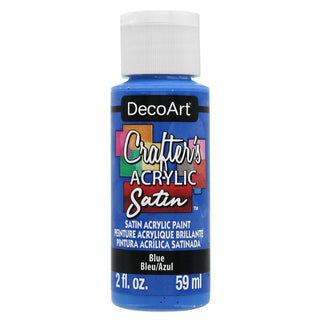 DecoArt Blue 2oz Crafters Acrylic Satin
