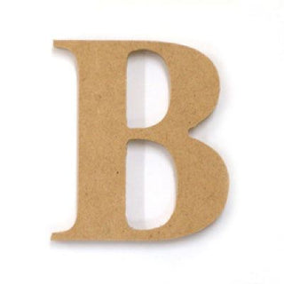Wooden Letters & Shapes - Medium B - 60mm