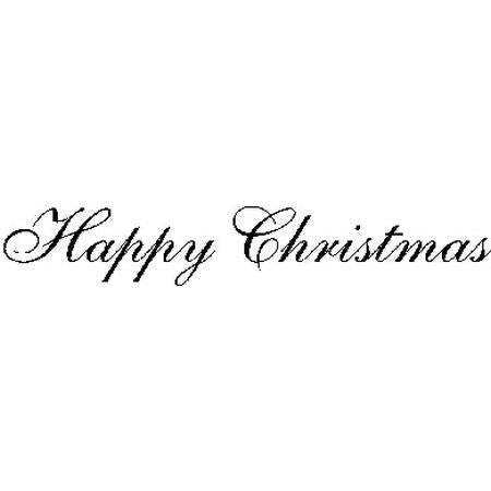 Long Script Christmas Stamp