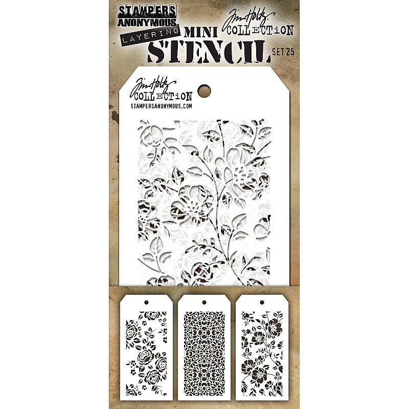 Tim Holtz - Mini Stencil Set 25