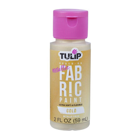 Tulip Metallic Gold Brush-On Fabric Paint 2oz