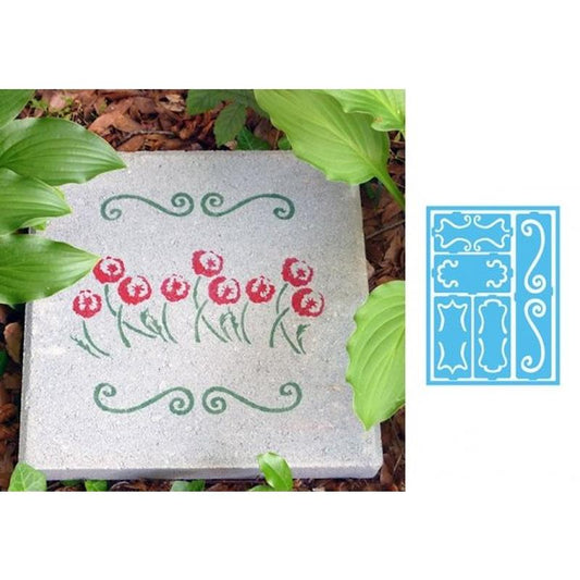 DecoArt Decorative Scrolls Patio Stencil