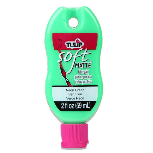 Tulip Matte Neon Green Soft Fabric Paint 2oz