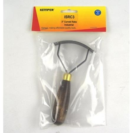 Kemper Industrial Rake, 3" Curved