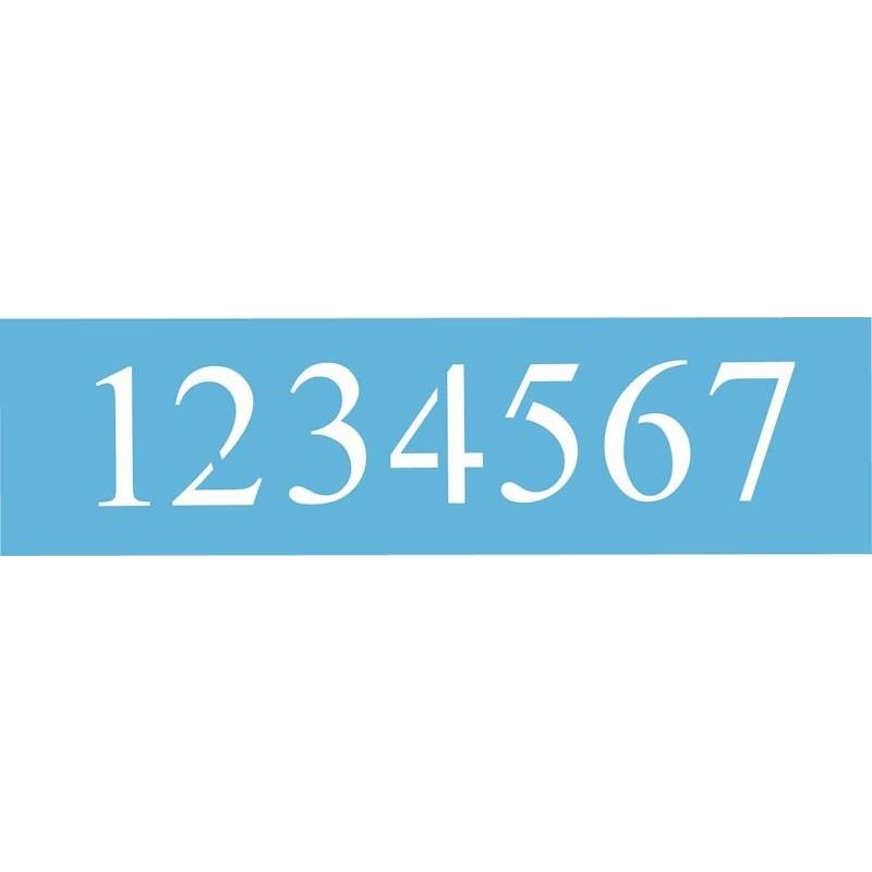 DecoArt 12.7cm Times New Roman Numbers Boarder Stencil