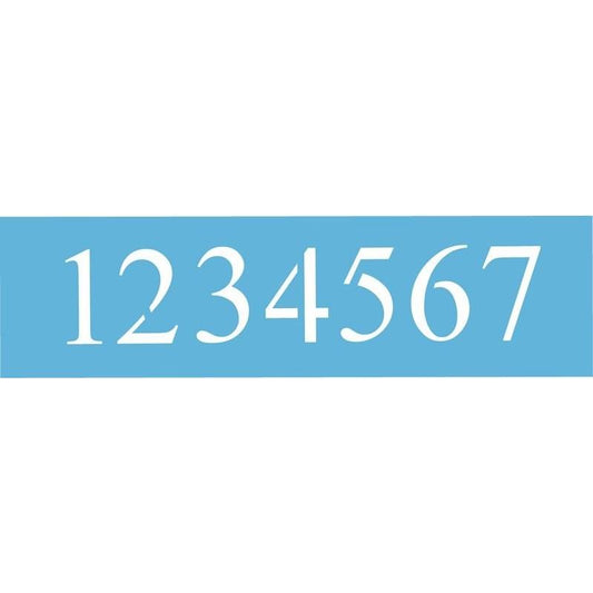 DecoArt 12.7cm Times New Roman Numbers Boarder Stencil