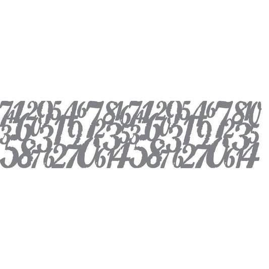 DecoArt Distressed Digits 12x3 Stencil