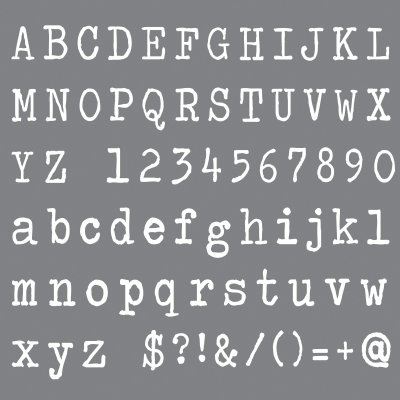 DecoArt Typeface 8x8 Stencil
