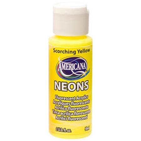 DecoArt Scorching Yellow Americana Neon 2oz