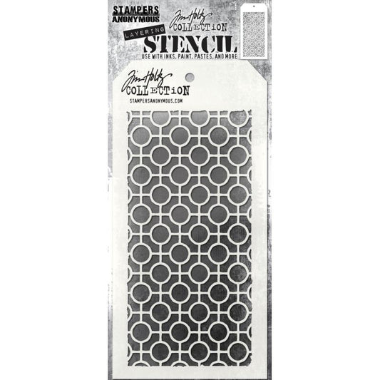 Tim Holtz - LINKED CIRCLES, LAYERED STENCIL