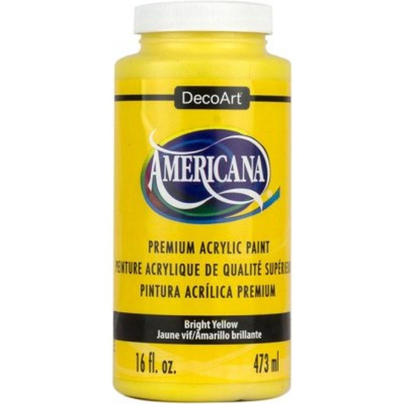 DecoArt Bright Yellow Americana Acrylic Paint