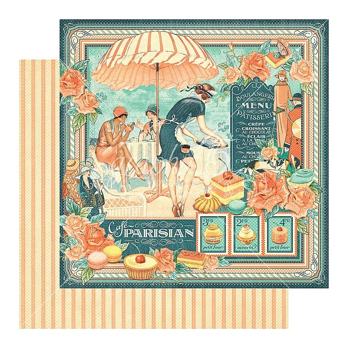Caf Parisian Sold in Packs of 10 Sheets