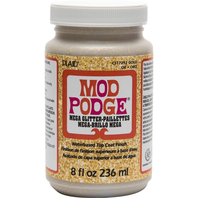 Mod Podge – Mega Glitter – Gold – 8 oz