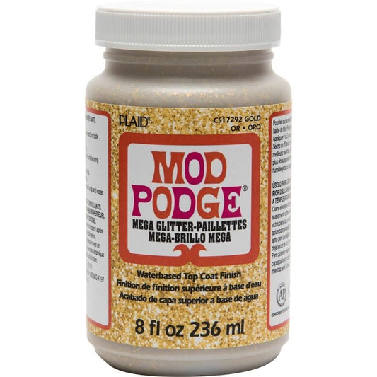 Mod Podge – Mega Glitter – Gold – 8 oz