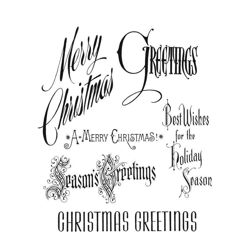 Tim Holtz - Christmas Time Cling Stamps