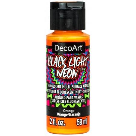 DecoArt Orange Black Light Neon