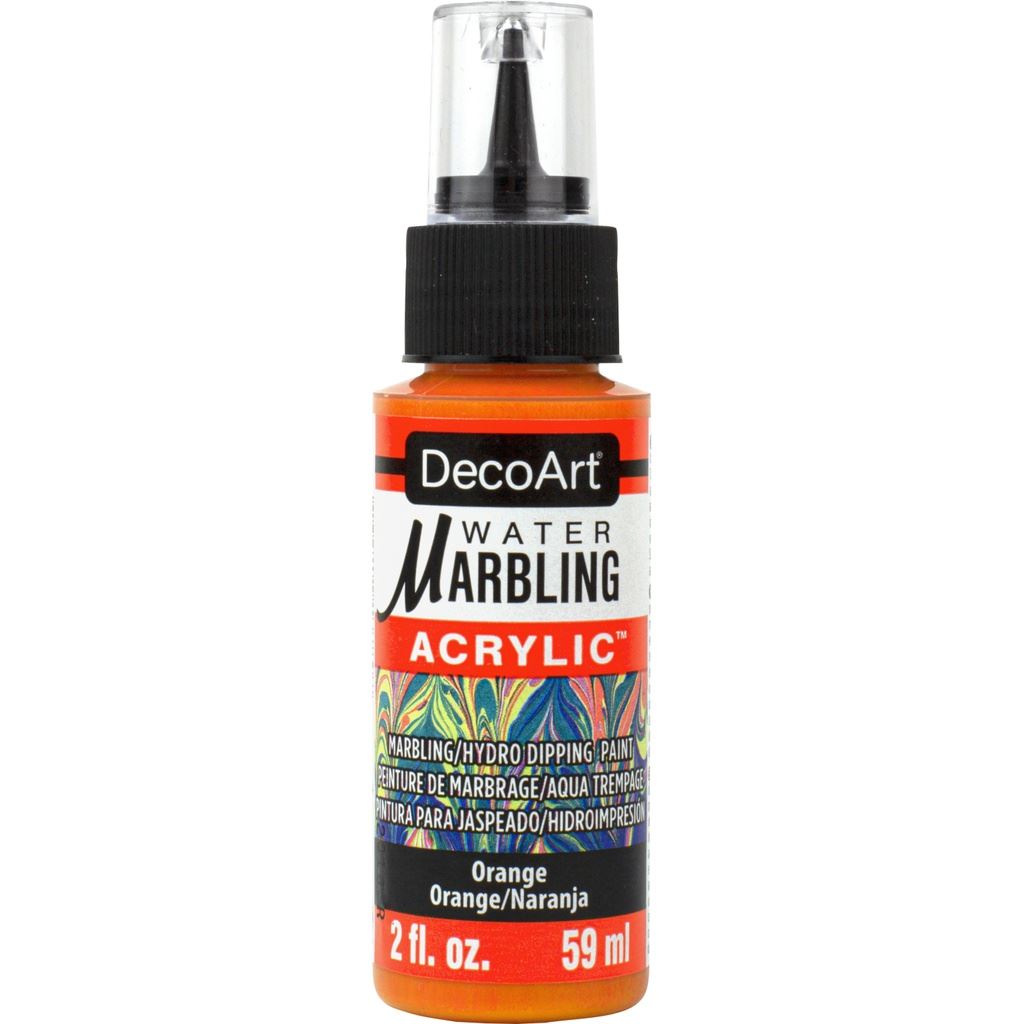 DecoArt Orange 2oz Water Marbling Paint