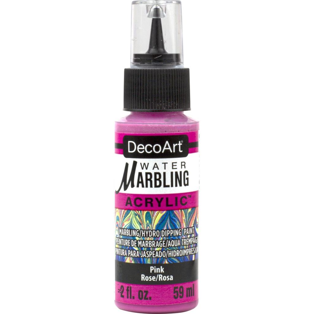 DecoArt Pink 2oz Water Marbling Paint