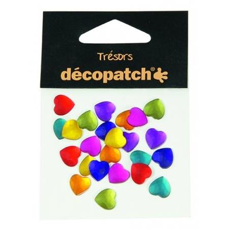 Pack of 24 hearts, 1cm  Flash