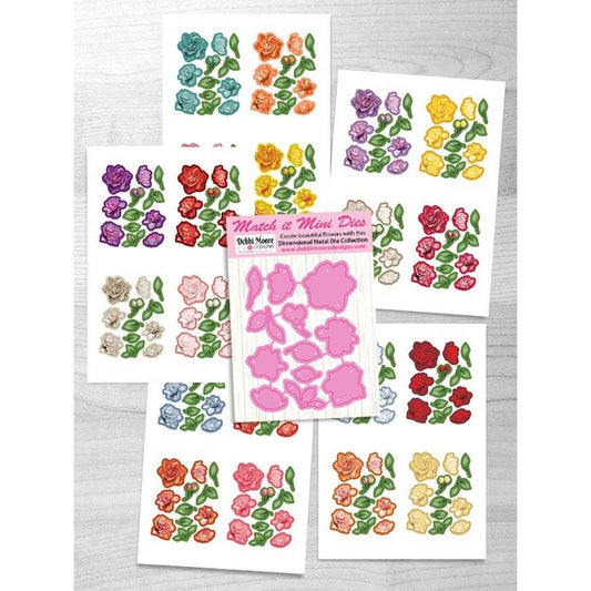 Mini Match It - Gardenia Die and Flower Sheets with Forever Code