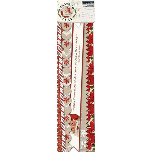Santa's List Border Strips Sold in Singles