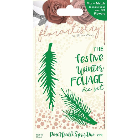 Pine Needle Sprig Duo